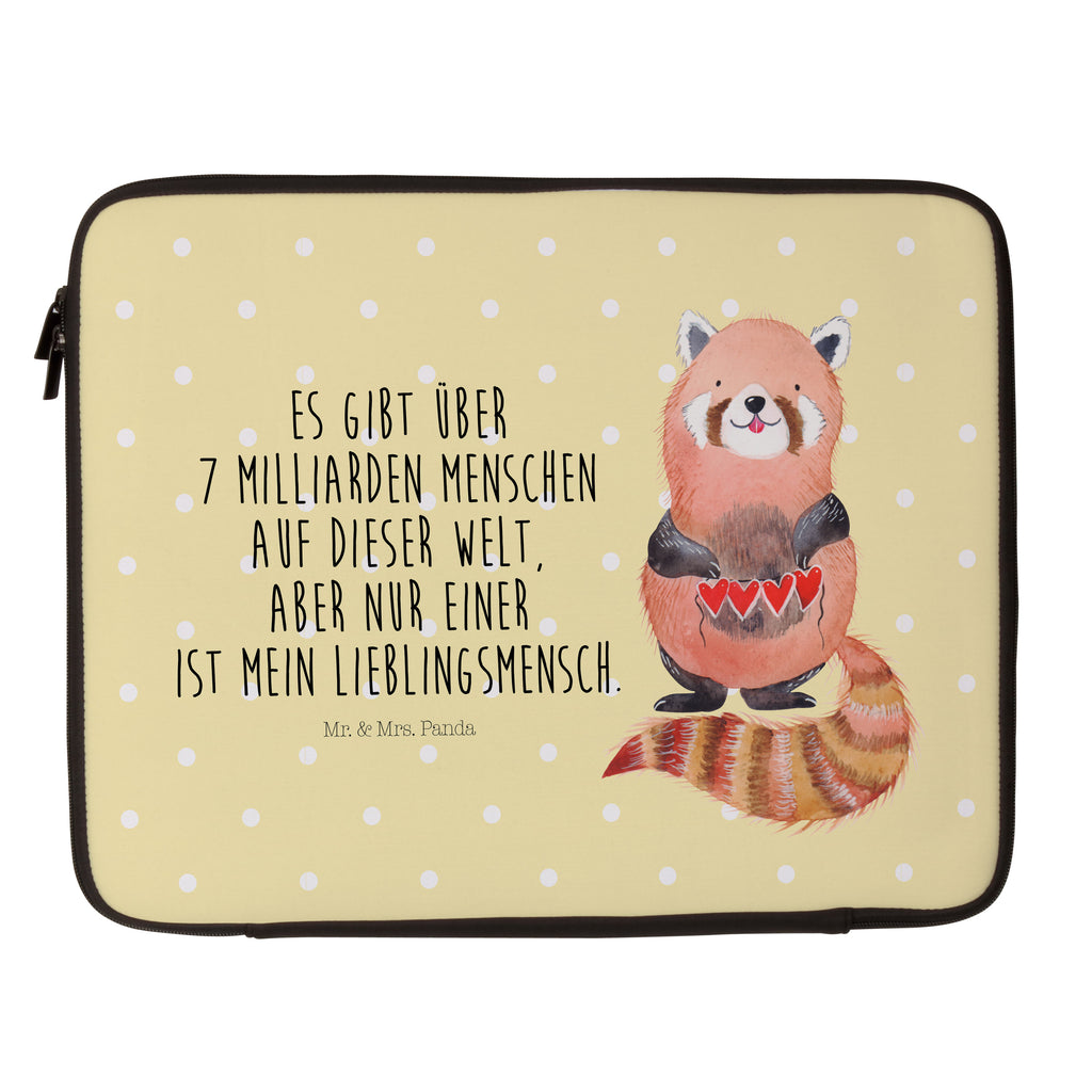 33 x 42 Notebook Tasche Roter Panda Notebook Tasche, Laptop, Computertasche, Tasche, Schutzhülle, süße Tiermotive, gute Laune, lustige Sprüche, Tiere, Panda, Liebe, Rot, Herz, Liebling, Lieblingsmensch