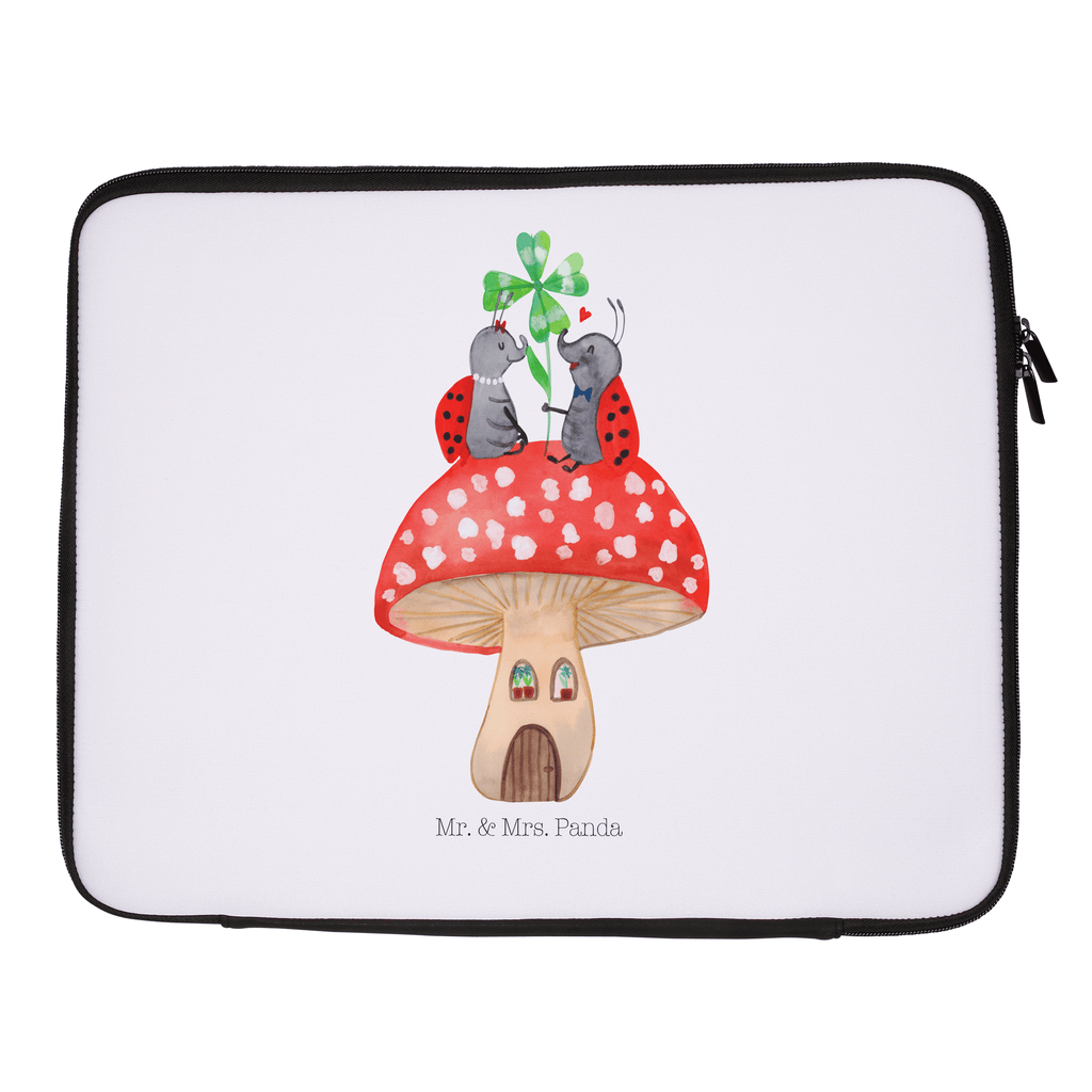 33 x 42 Notebook Tasche Marienkäfer Paar Fliegenpilz Notebook Tasche, Laptop, Computertasche, Tasche, Schutzhülle, Tiermotive, Gute Laune, lustige Sprüche, Tiere, Haus, Wohnung, zuhause, Fliegenpilz, Marienkäfer, Fleigenpilzhaus