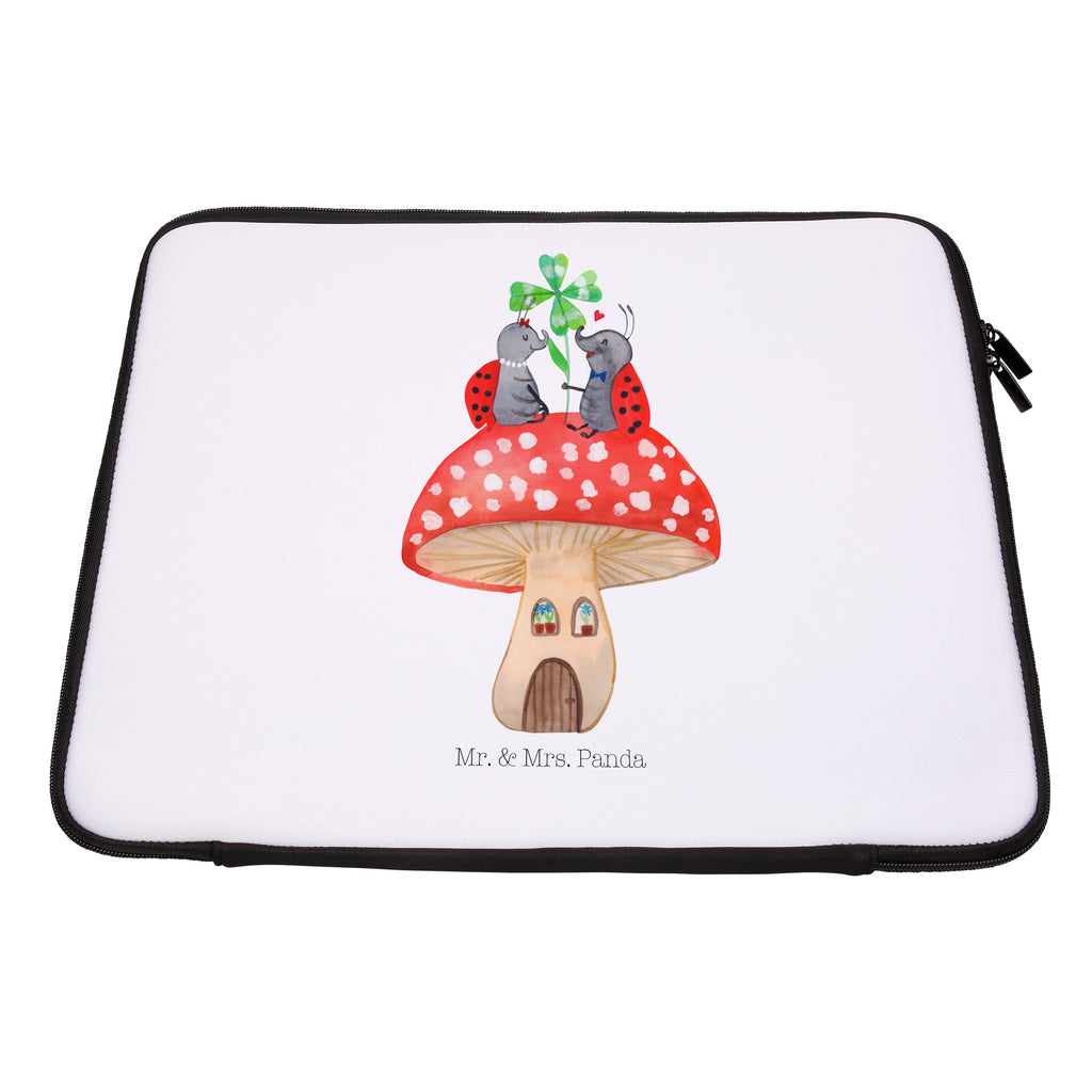 33 x 42 Notebook Tasche Marienkäfer Paar Fliegenpilz Notebook Tasche, Laptop, Computertasche, Tasche, Schutzhülle, Tiermotive, Gute Laune, lustige Sprüche, Tiere, Haus, Wohnung, zuhause, Fliegenpilz, Marienkäfer, Fleigenpilzhaus