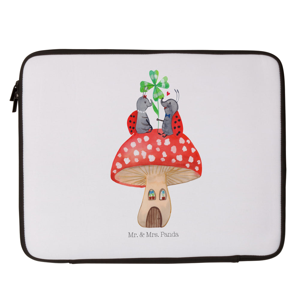 33 x 42 Notebook Tasche Marienkäfer Paar Fliegenpilz Notebook Tasche, Laptop, Computertasche, Tasche, Schutzhülle, Tiermotive, Gute Laune, lustige Sprüche, Tiere, Haus, Wohnung, zuhause, Fliegenpilz, Marienkäfer, Fleigenpilzhaus