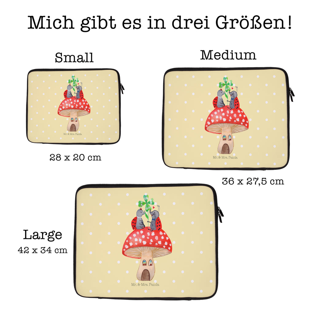 33 x 42 Notebook Tasche Marienkäfer Paar Fliegenpilz Notebook Tasche, Laptop, Computertasche, Tasche, Schutzhülle, Tiermotive, Gute Laune, lustige Sprüche, Tiere, Haus, Wohnung, zuhause, Fliegenpilz, Marienkäfer, Fleigenpilzhaus