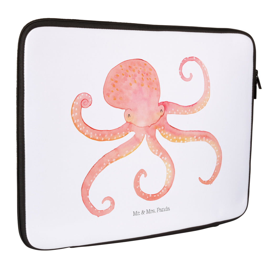 33 x 42 Notebook Tasche Tintenfisch Notebook Tasche, Laptop, Computertasche, Tasche, Schutzhülle, Tiermotive, Gute Laune, lustige Sprüche, Tiere, Meer, Meerestier, Krake, Tintenfisch, Arme, Wasser, Ozean