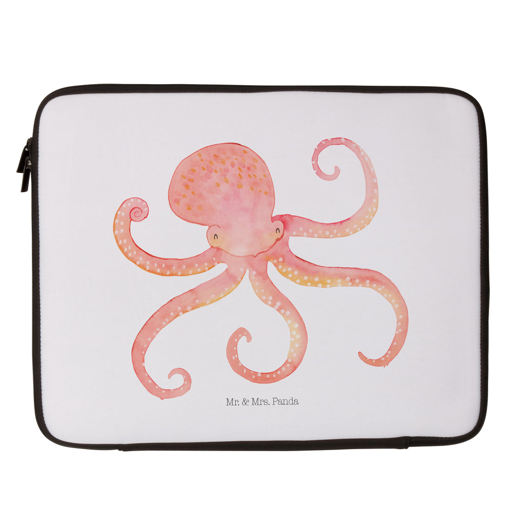 33 x 42 Notebook Tasche Tintenfisch Notebook Tasche, Laptop, Computertasche, Tasche, Schutzhülle, Tiermotive, Gute Laune, lustige Sprüche, Tiere, Meer, Meerestier, Krake, Tintenfisch, Arme, Wasser, Ozean