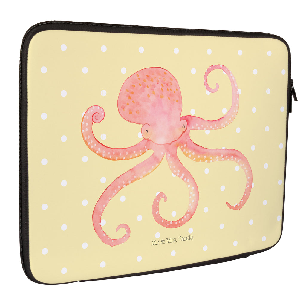 33 x 42 Notebook Tasche Tintenfisch Notebook Tasche, Laptop, Computertasche, Tasche, Schutzhülle, Tiermotive, Gute Laune, lustige Sprüche, Tiere, Meer, Meerestier, Krake, Tintenfisch, Arme, Wasser, Ozean