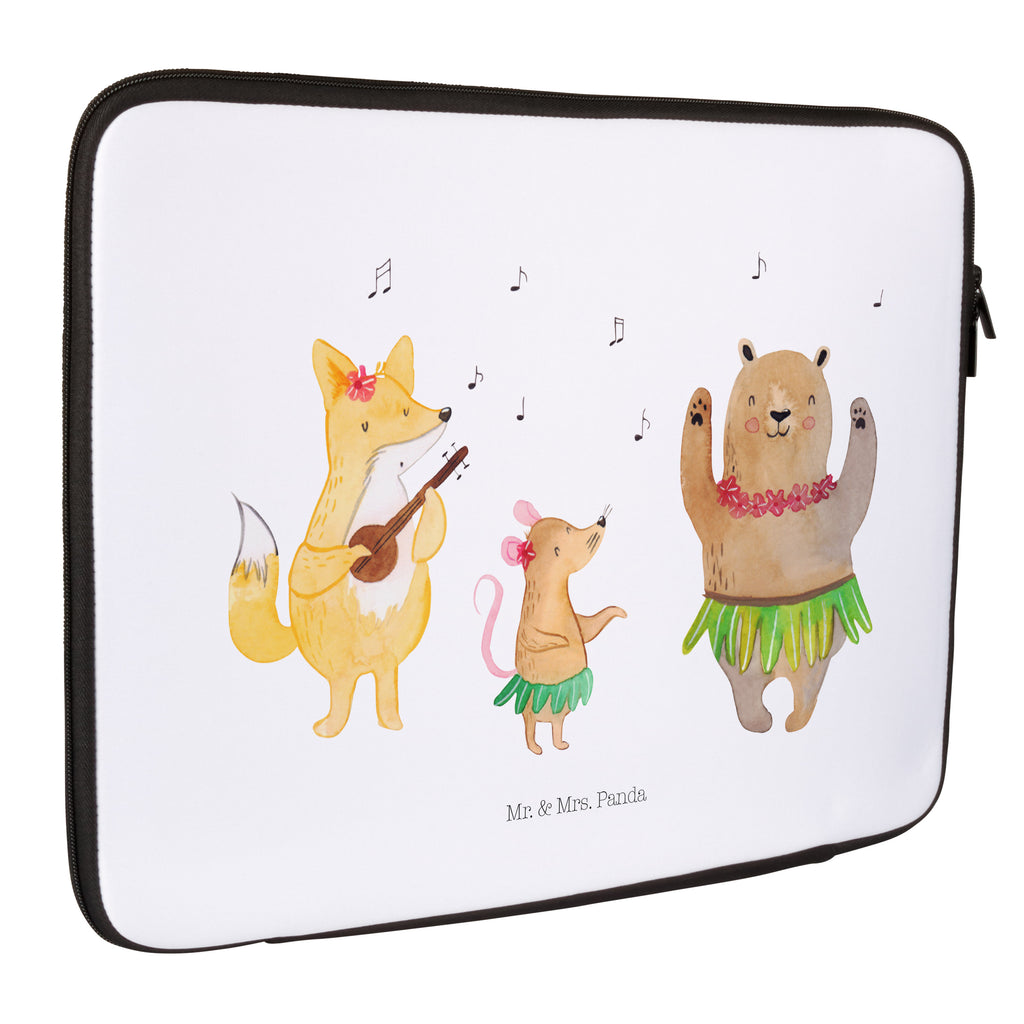 33 x 42 Notebook Tasche Waldtiere Aloha Notebook Tasche, Laptop, Computertasche, Tasche, Schutzhülle, süße Tiermotive, gute Laune, lustige Sprüche, Tiere, Wald, Waldtiere, Musik, Aloha, Bär, Hase, Igel, Tanzen, Leben, Lachen