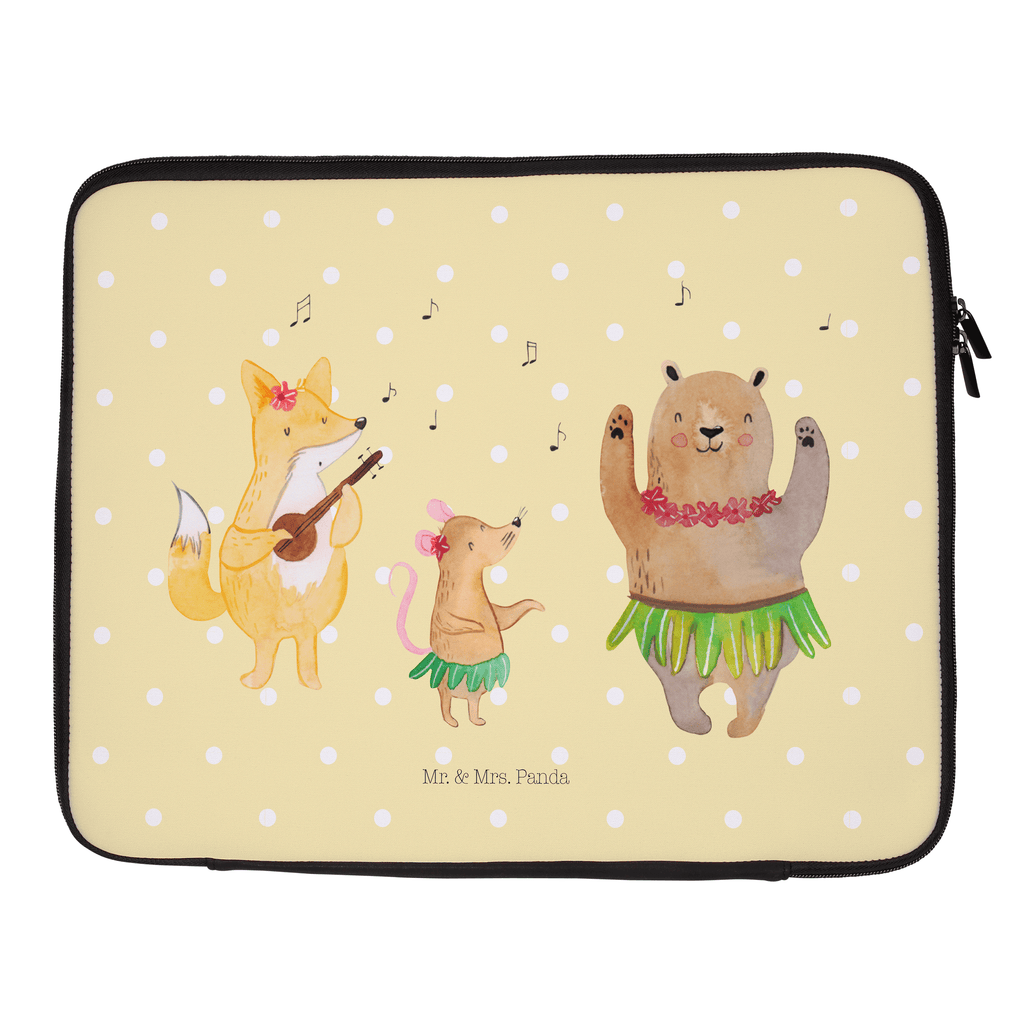 33 x 42 Notebook Tasche Waldtiere Aloha Notebook Tasche, Laptop, Computertasche, Tasche, Schutzhülle, süße Tiermotive, gute Laune, lustige Sprüche, Tiere, Wald, Waldtiere, Musik, Aloha, Bär, Hase, Igel, Tanzen, Leben, Lachen