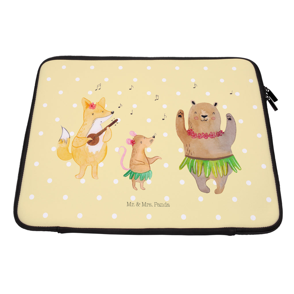 33 x 42 Notebook Tasche Waldtiere Aloha Notebook Tasche, Laptop, Computertasche, Tasche, Schutzhülle, süße Tiermotive, gute Laune, lustige Sprüche, Tiere, Wald, Waldtiere, Musik, Aloha, Bär, Hase, Igel, Tanzen, Leben, Lachen