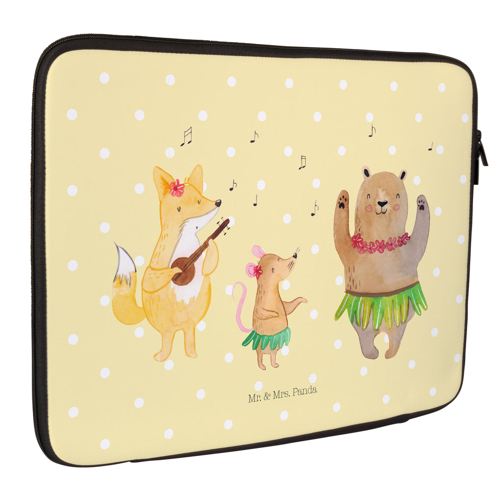33 x 42 Notebook Tasche Waldtiere Aloha Notebook Tasche, Laptop, Computertasche, Tasche, Schutzhülle, süße Tiermotive, gute Laune, lustige Sprüche, Tiere, Wald, Waldtiere, Musik, Aloha, Bär, Hase, Igel, Tanzen, Leben, Lachen