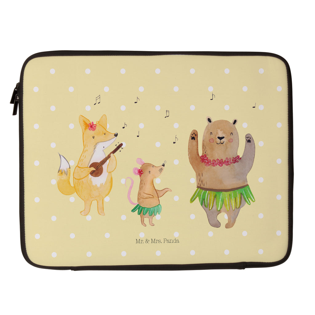 33 x 42 Notebook Tasche Waldtiere Aloha Notebook Tasche, Laptop, Computertasche, Tasche, Schutzhülle, süße Tiermotive, gute Laune, lustige Sprüche, Tiere, Wald, Waldtiere, Musik, Aloha, Bär, Hase, Igel, Tanzen, Leben, Lachen