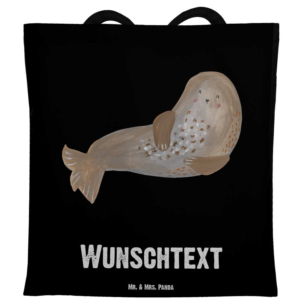 Personalisierte Tragetasche Robbe lachend Personalisierte Beuteltasche, Personalisierter Beutel, Personalisierte Einkaufstasche, Personalisierter Jutebeutel, Personalisierter Stoffbeutel, Tragetasche mit Namen, Einkaufstasche mit Namen, Stoffbeutel mit Namen, Personalisierte Tasche, Personalisierte Jutetasche, Personalisierte Kindergartentasche, Tiermotive, Gute Laune, lustige Sprüche, Tiere, Robbe, Robben, Seehund, Strand, Meerestier, Ostsee, Nordsee