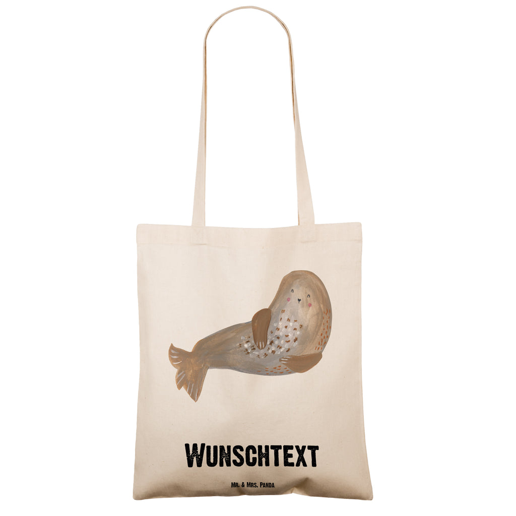 Personalisierte Tragetasche Robbe lachend Personalisierte Beuteltasche, Personalisierter Beutel, Personalisierte Einkaufstasche, Personalisierter Jutebeutel, Personalisierter Stoffbeutel, Tragetasche mit Namen, Einkaufstasche mit Namen, Stoffbeutel mit Namen, Personalisierte Tasche, Personalisierte Jutetasche, Personalisierte Kindergartentasche, Tiermotive, Gute Laune, lustige Sprüche, Tiere, Robbe, Robben, Seehund, Strand, Meerestier, Ostsee, Nordsee