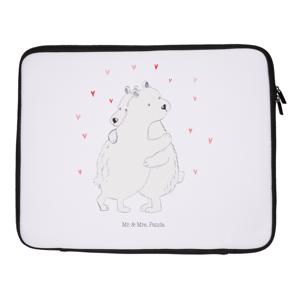 33 x 42 Notebook Tasche Eisbär Umarmen Notebook Tasche, Laptop, Computertasche, Tasche, Schutzhülle, Tiermotive, Gute Laune, lustige Sprüche, Tiere