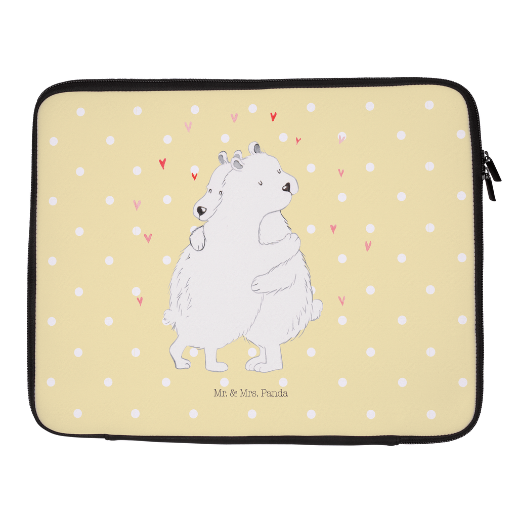 33 x 42 Notebook Tasche Eisbär Umarmen Notebook Tasche, Laptop, Computertasche, Tasche, Schutzhülle, Tiermotive, Gute Laune, lustige Sprüche, Tiere