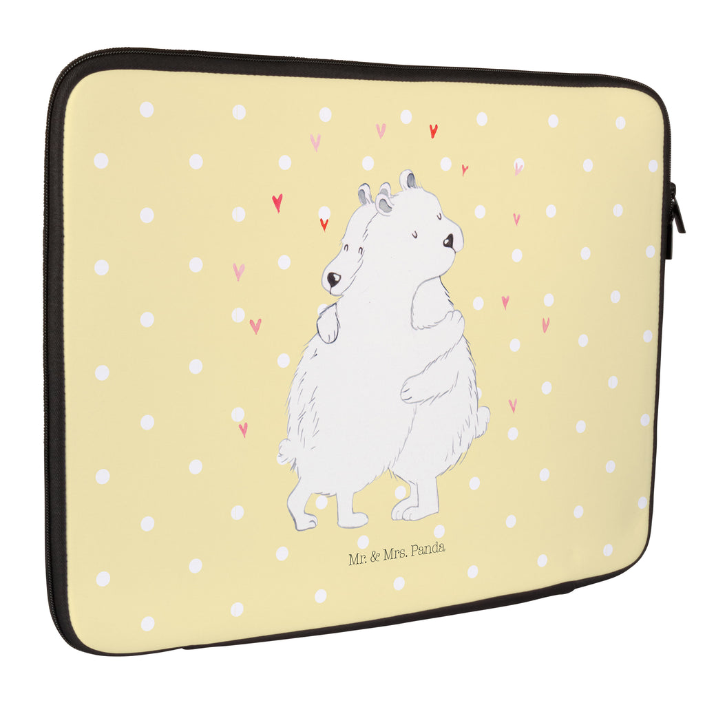 33 x 42 Notebook Tasche Eisbär Umarmen Notebook Tasche, Laptop, Computertasche, Tasche, Schutzhülle, Tiermotive, Gute Laune, lustige Sprüche, Tiere