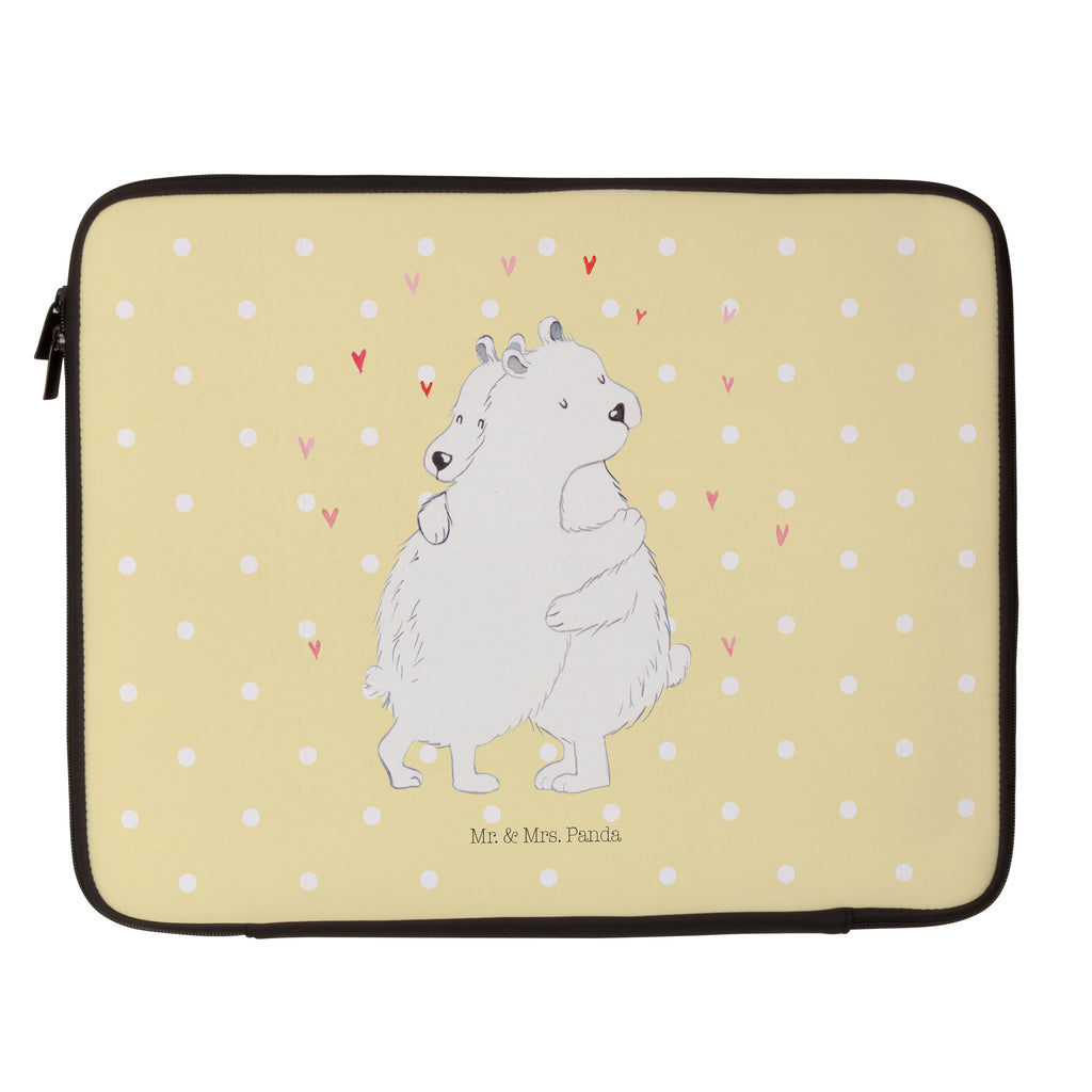 33 x 42 Notebook Tasche Eisbär Umarmen Notebook Tasche, Laptop, Computertasche, Tasche, Schutzhülle, Tiermotive, Gute Laune, lustige Sprüche, Tiere