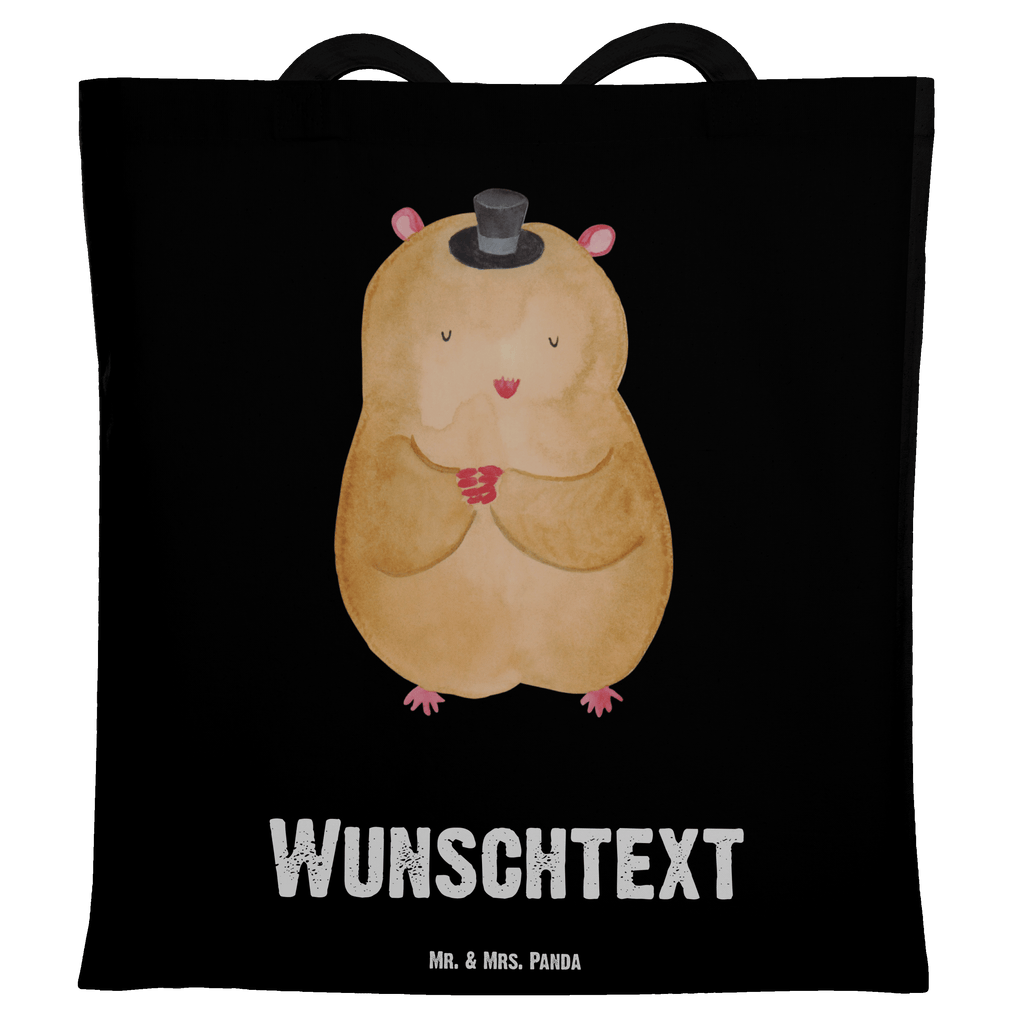 Personalisierte Tragetasche Hamster mit Hut Personalisierte Beuteltasche, Personalisierter Beutel, Personalisierte Einkaufstasche, Personalisierter Jutebeutel, Personalisierter Stoffbeutel, Tragetasche mit Namen, Einkaufstasche mit Namen, Stoffbeutel mit Namen, Personalisierte Tasche, Personalisierte Jutetasche, Personalisierte Kindergartentasche, Tiermotive, Gute Laune, lustige Sprüche, Tiere, Hamster, Hut, Magier, Zylinder, Zwerghamster, Zauberer, Houdini