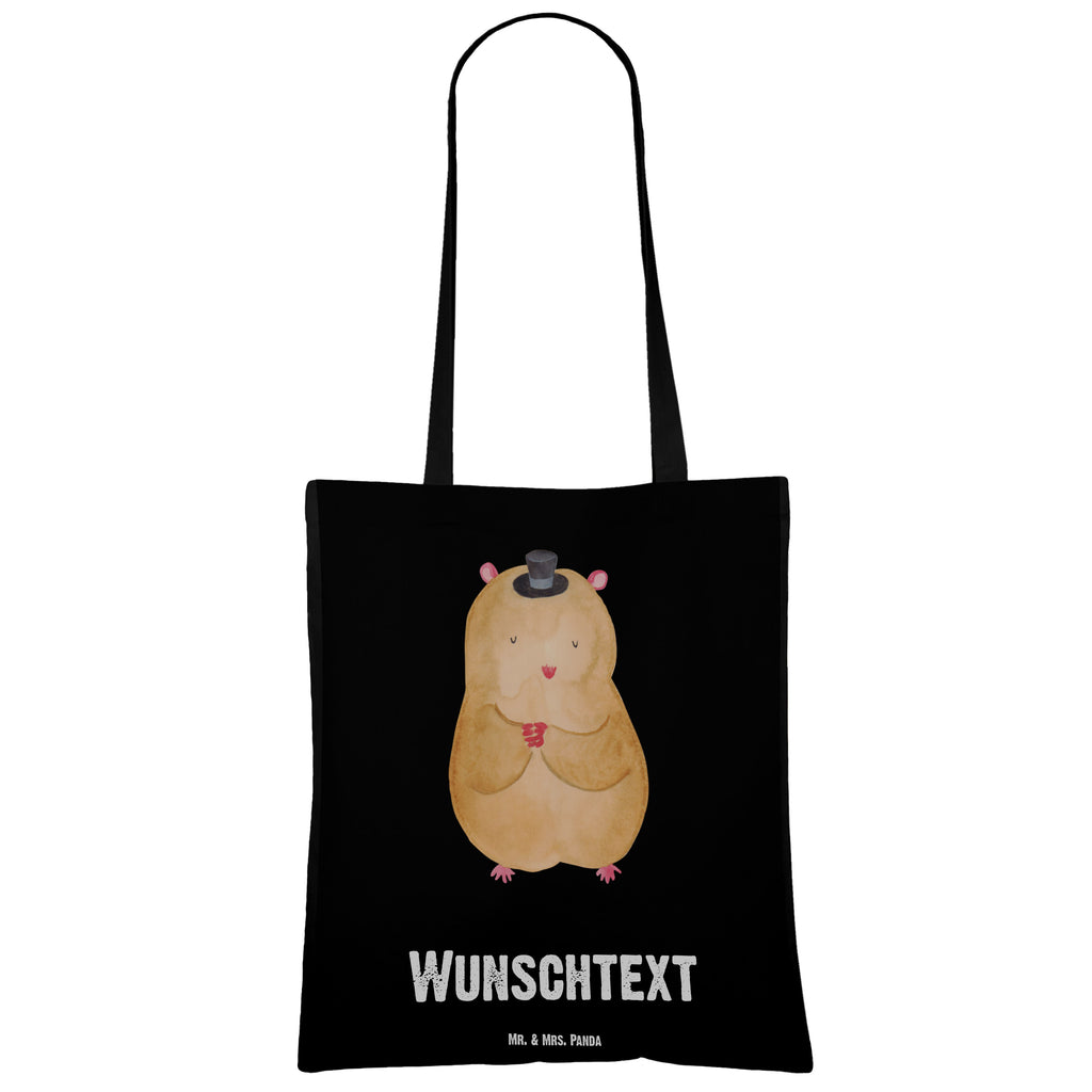 Personalisierte Tragetasche Hamster mit Hut Personalisierte Beuteltasche, Personalisierter Beutel, Personalisierte Einkaufstasche, Personalisierter Jutebeutel, Personalisierter Stoffbeutel, Tragetasche mit Namen, Einkaufstasche mit Namen, Stoffbeutel mit Namen, Personalisierte Tasche, Personalisierte Jutetasche, Personalisierte Kindergartentasche, Tiermotive, Gute Laune, lustige Sprüche, Tiere, Hamster, Hut, Magier, Zylinder, Zwerghamster, Zauberer, Houdini