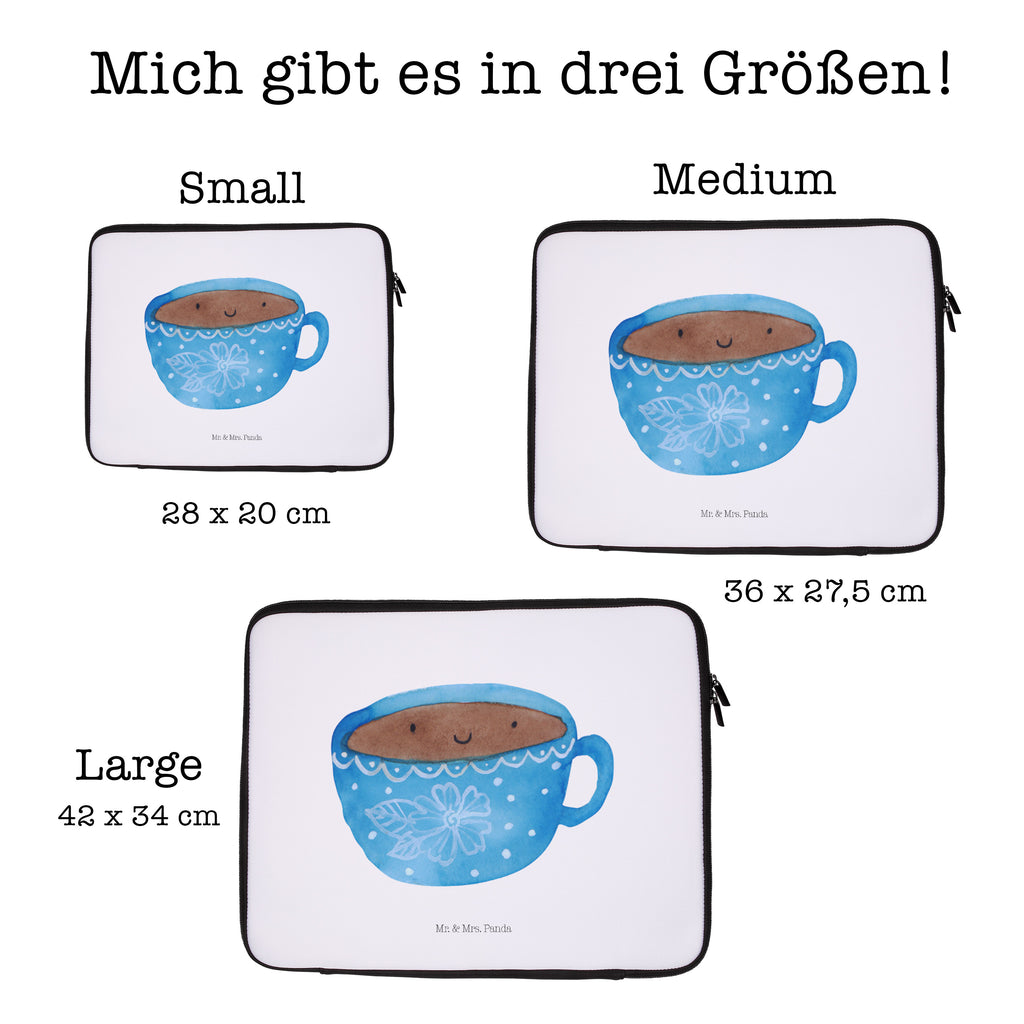 33 x 42 Notebook Tasche Kaffee Tasse Notebook Tasche, Laptop, Computertasche, Tasche, Schutzhülle, Tiermotive, Gute Laune, lustige Sprüche, Tiere, Kaffee, Tasse, Liebe, Geschmack, Genuss, Glücklich