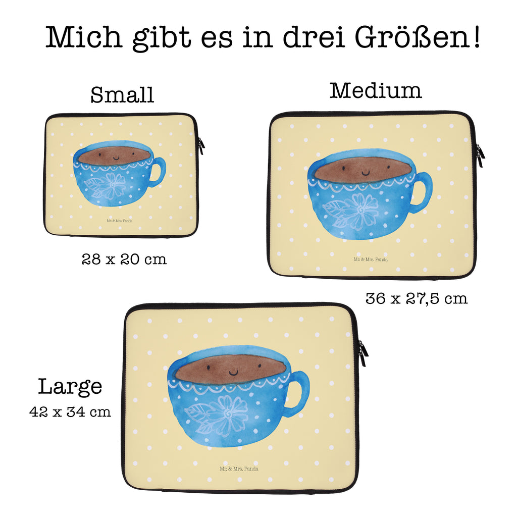 33 x 42 Notebook Tasche Kaffee Tasse Notebook Tasche, Laptop, Computertasche, Tasche, Schutzhülle, Tiermotive, Gute Laune, lustige Sprüche, Tiere, Kaffee, Tasse, Liebe, Geschmack, Genuss, Glücklich