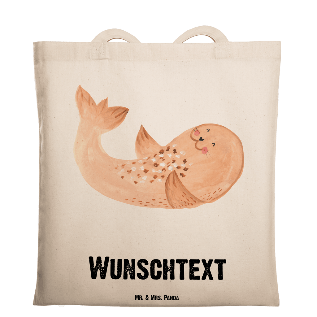 Personalisierte Tragetasche Robbe liegend Personalisierte Beuteltasche, Personalisierter Beutel, Personalisierte Einkaufstasche, Personalisierter Jutebeutel, Personalisierter Stoffbeutel, Tragetasche mit Namen, Einkaufstasche mit Namen, Stoffbeutel mit Namen, Personalisierte Tasche, Personalisierte Jutetasche, Personalisierte Kindergartentasche, süße Tiermotive, gute Laune, lustige Sprüche, Tiere, Robbe, Robben, Seehund, Strand, Meerestier, Ostsee, Nordsee, Lachen, Freude