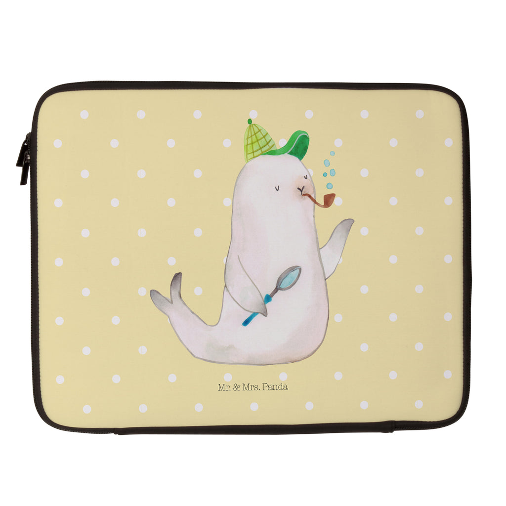 33 x 42 Notebook Tasche Robbe Sherlock Notebook Tasche, Laptop, Computertasche, Tasche, Schutzhülle, Tiermotive, Gute Laune, lustige Sprüche, Tiere