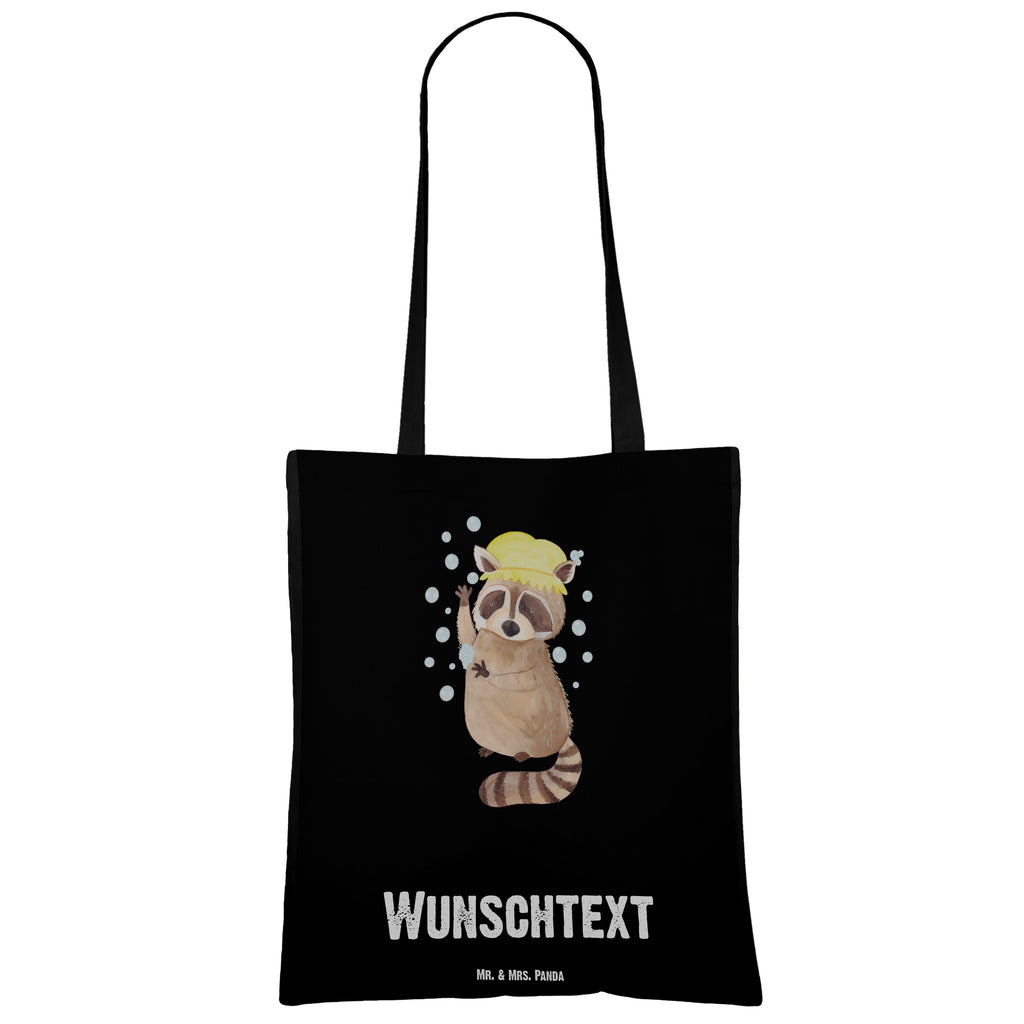 Personalisierte Tragetasche Waschbär Personalisierte Beuteltasche, Personalisierter Beutel, Personalisierte Einkaufstasche, Personalisierter Jutebeutel, Personalisierter Stoffbeutel, Tragetasche mit Namen, Einkaufstasche mit Namen, Stoffbeutel mit Namen, Personalisierte Tasche, Personalisierte Jutetasche, Personalisierte Kindergartentasche, Tiermotive, Gute Laune, lustige Sprüche, Tiere, Waschbär, Tagträumen, Plan, Fröhlich, waschen, Seifenblasen