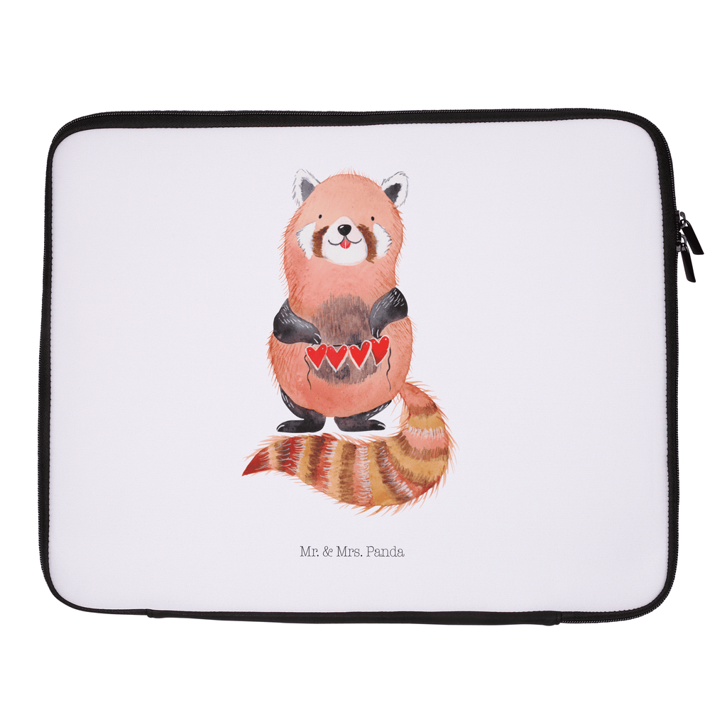 33 x 42 Notebook Tasche Roter Panda Notebook Tasche, Laptop, Computertasche, Tasche, Schutzhülle, süße Tiermotive, gute Laune, lustige Sprüche, Tiere, Panda, Liebe, Rot, Herz, Liebling, Lieblingsmensch