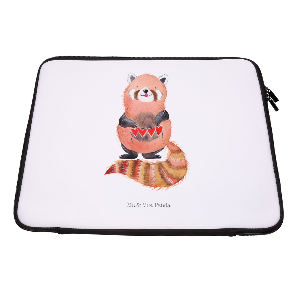 33 x 42 Notebook Tasche Roter Panda Notebook Tasche, Laptop, Computertasche, Tasche, Schutzhülle, süße Tiermotive, gute Laune, lustige Sprüche, Tiere, Panda, Liebe, Rot, Herz, Liebling, Lieblingsmensch