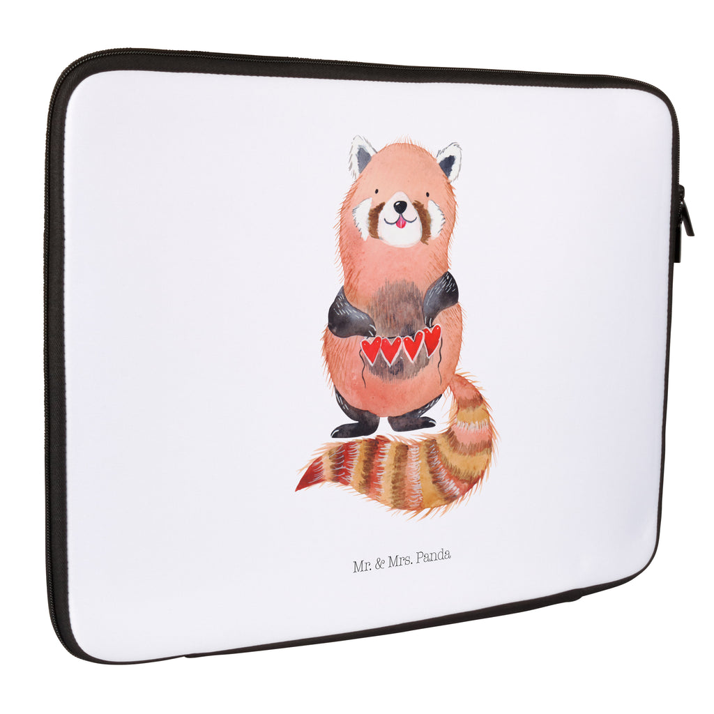 33 x 42 Notebook Tasche Roter Panda Notebook Tasche, Laptop, Computertasche, Tasche, Schutzhülle, süße Tiermotive, gute Laune, lustige Sprüche, Tiere, Panda, Liebe, Rot, Herz, Liebling, Lieblingsmensch
