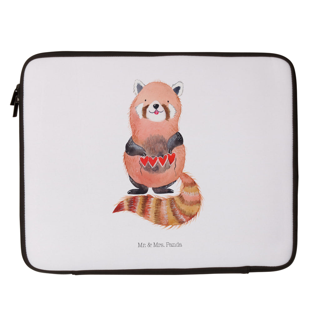 33 x 42 Notebook Tasche Roter Panda Notebook Tasche, Laptop, Computertasche, Tasche, Schutzhülle, süße Tiermotive, gute Laune, lustige Sprüche, Tiere, Panda, Liebe, Rot, Herz, Liebling, Lieblingsmensch