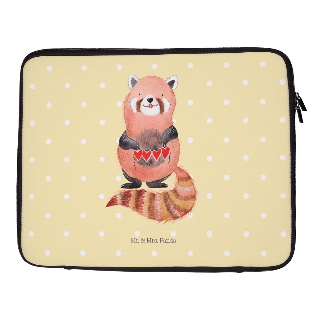 33 x 42 Notebook Tasche Roter Panda Notebook Tasche, Laptop, Computertasche, Tasche, Schutzhülle, süße Tiermotive, gute Laune, lustige Sprüche, Tiere, Panda, Liebe, Rot, Herz, Liebling, Lieblingsmensch