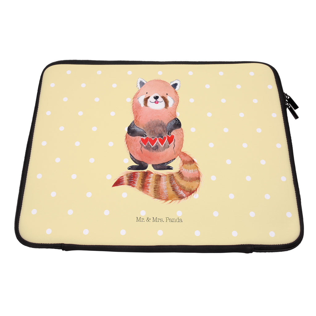 33 x 42 Notebook Tasche Roter Panda Notebook Tasche, Laptop, Computertasche, Tasche, Schutzhülle, süße Tiermotive, gute Laune, lustige Sprüche, Tiere, Panda, Liebe, Rot, Herz, Liebling, Lieblingsmensch