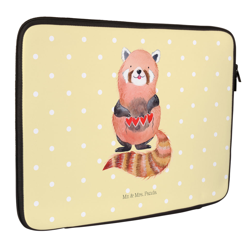 33 x 42 Notebook Tasche Roter Panda Notebook Tasche, Laptop, Computertasche, Tasche, Schutzhülle, süße Tiermotive, gute Laune, lustige Sprüche, Tiere, Panda, Liebe, Rot, Herz, Liebling, Lieblingsmensch