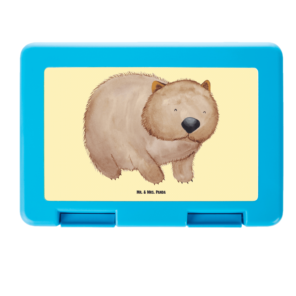 Brotdose Wombat Brotbox, Snackbox, Lunch box, Butterbrotdose, Brotzeitbox, Tiermotive, Gute Laune, lustige Sprüche, Tiere, Wombat, Das Leben ist schön, Motivation, Spruch, Australien