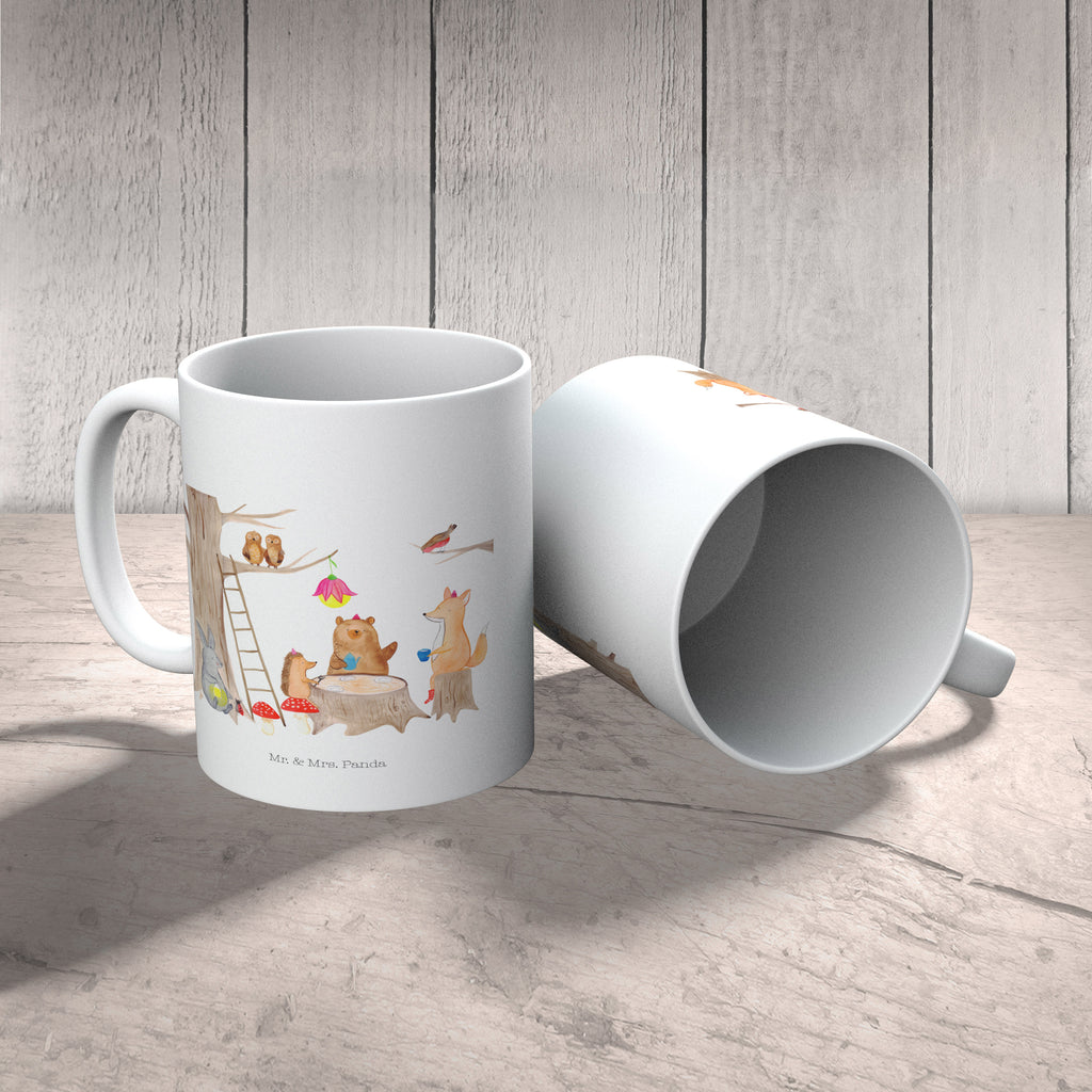 Kindertasse Waldtiere Picknick Kunststoff Tasse, Kindergarten, Tasse, Trinkbecher, Camping Becher, Kaffeetasse, Kunststoffbecher, Kindergartenbecher, Outdoorgeschirr, Kunststoffgeschirr, Reisebecher, Reisetasse, Kinderbecher, Tiermotive, Gute Laune, lustige Sprüche, Tiere, Waldtiere, Picknick, Wald, Fuchs, Hase, Igel, Maus, Eichhörnchen