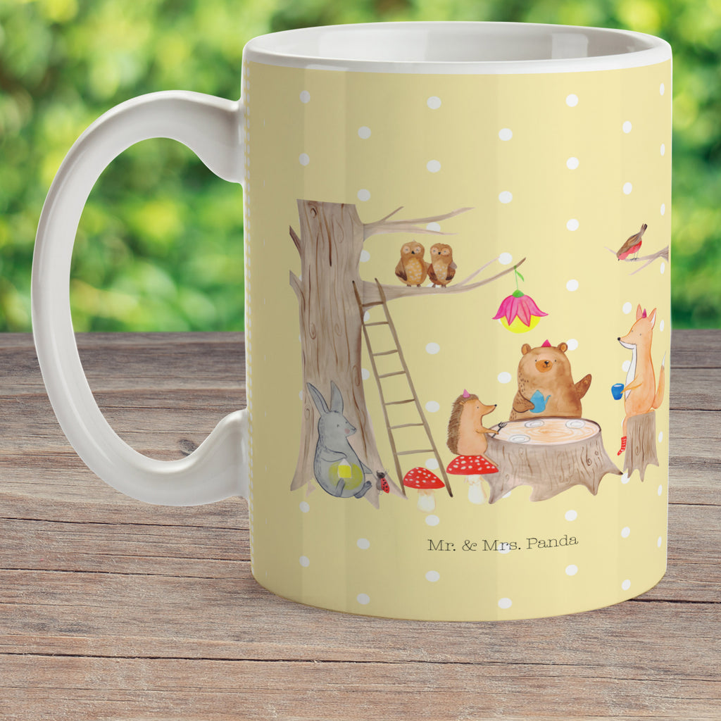 Kindertasse Waldtiere Picknick Kunststoff Tasse, Kindergarten, Tasse, Trinkbecher, Camping Becher, Kaffeetasse, Kunststoffbecher, Kindergartenbecher, Outdoorgeschirr, Kunststoffgeschirr, Reisebecher, Reisetasse, Kinderbecher, Tiermotive, Gute Laune, lustige Sprüche, Tiere, Waldtiere, Picknick, Wald, Fuchs, Hase, Igel, Maus, Eichhörnchen