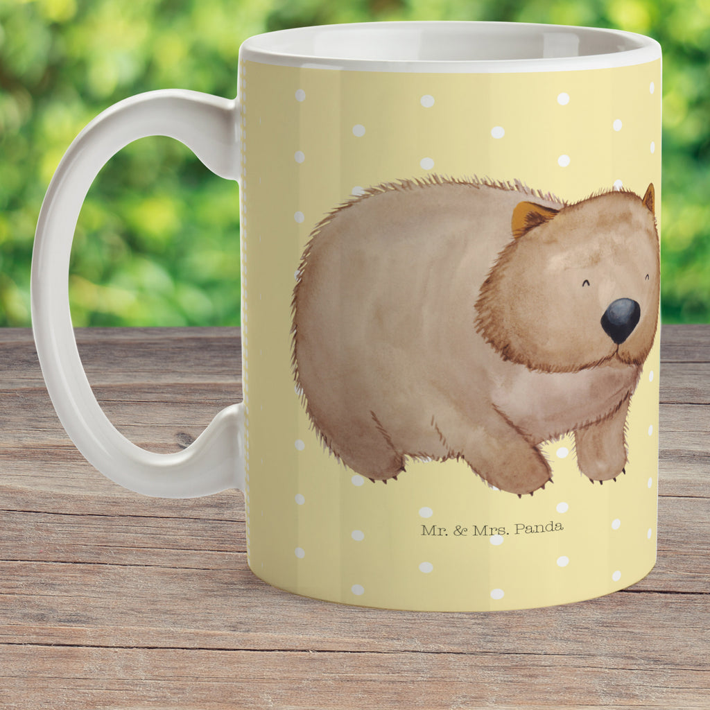 Kindertasse Wombat Kunststoff Tasse, Kindergarten, Tasse, Trinkbecher, Camping Becher, Kaffeetasse, Kunststoffbecher, Kindergartenbecher, Outdoorgeschirr, Kunststoffgeschirr, Reisebecher, Reisetasse, Kinderbecher, Tiermotive, Gute Laune, lustige Sprüche, Tiere, Wombat, Das Leben ist schön, Motivation, Spruch, Australien