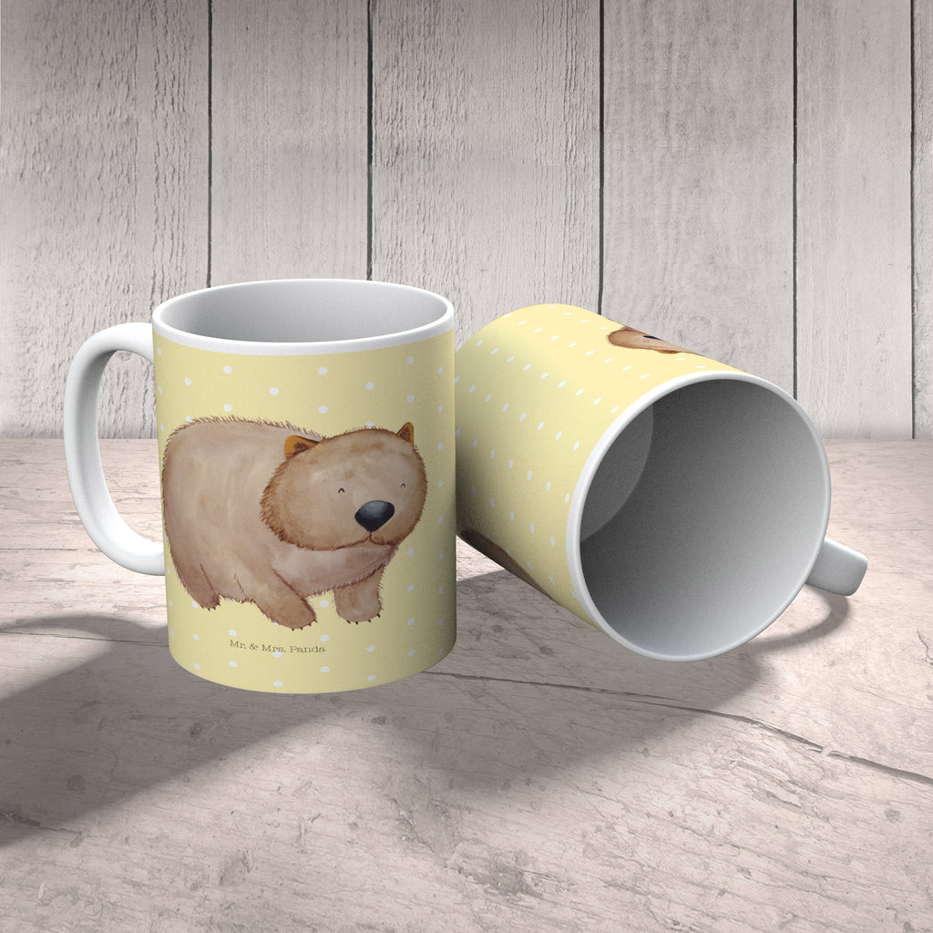 Kindertasse Wombat Kunststoff Tasse, Kindergarten, Tasse, Trinkbecher, Camping Becher, Kaffeetasse, Kunststoffbecher, Kindergartenbecher, Outdoorgeschirr, Kunststoffgeschirr, Reisebecher, Reisetasse, Kinderbecher, Tiermotive, Gute Laune, lustige Sprüche, Tiere, Wombat, Das Leben ist schön, Motivation, Spruch, Australien