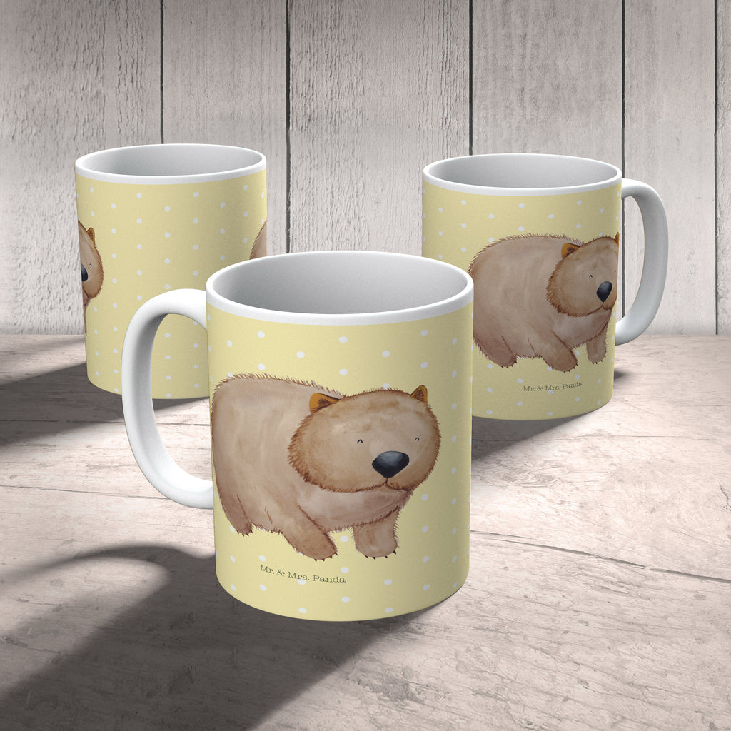 Kindertasse Wombat Kunststoff Tasse, Kindergarten, Tasse, Trinkbecher, Camping Becher, Kaffeetasse, Kunststoffbecher, Kindergartenbecher, Outdoorgeschirr, Kunststoffgeschirr, Reisebecher, Reisetasse, Kinderbecher, Tiermotive, Gute Laune, lustige Sprüche, Tiere, Wombat, Das Leben ist schön, Motivation, Spruch, Australien