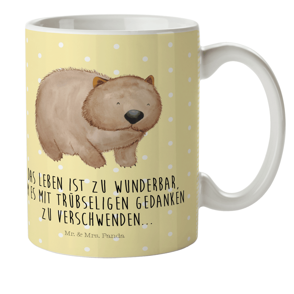 Kindertasse Wombat Kunststoff Tasse, Kindergarten, Tasse, Trinkbecher, Camping Becher, Kaffeetasse, Kunststoffbecher, Kindergartenbecher, Outdoorgeschirr, Kunststoffgeschirr, Reisebecher, Reisetasse, Kinderbecher, Tiermotive, Gute Laune, lustige Sprüche, Tiere, Wombat, Das Leben ist schön, Motivation, Spruch, Australien