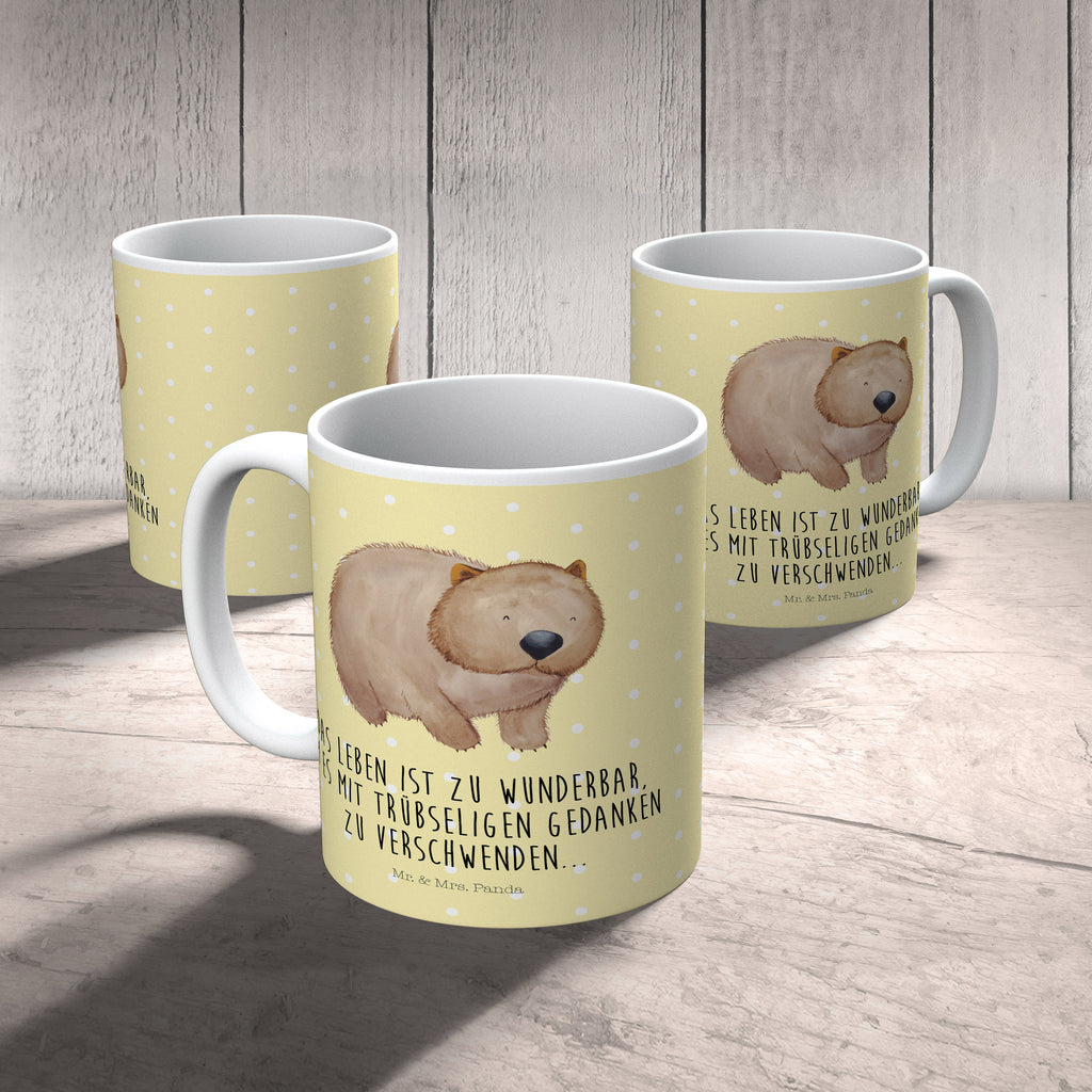 Kindertasse Wombat Kunststoff Tasse, Kindergarten, Tasse, Trinkbecher, Camping Becher, Kaffeetasse, Kunststoffbecher, Kindergartenbecher, Outdoorgeschirr, Kunststoffgeschirr, Reisebecher, Reisetasse, Kinderbecher, Tiermotive, Gute Laune, lustige Sprüche, Tiere, Wombat, Das Leben ist schön, Motivation, Spruch, Australien