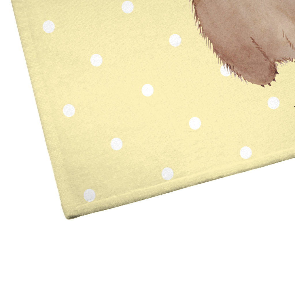 Gäste Handtuch Wombat Gästetuch, Reisehandtuch, Sport Handtuch, Frottier, Kinder Handtuch, süße Tiermotive, gute Laune, lustige Sprüche, Tiere, Wombat, Das Leben ist schön, Motivation, Spruch, Australien