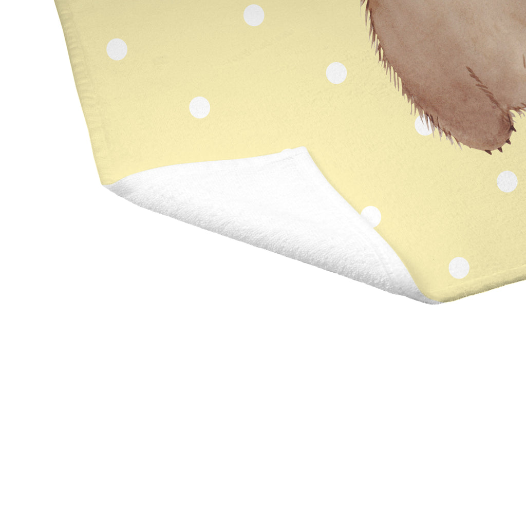 Gäste Handtuch Wombat Gästetuch, Reisehandtuch, Sport Handtuch, Frottier, Kinder Handtuch, süße Tiermotive, gute Laune, lustige Sprüche, Tiere, Wombat, Das Leben ist schön, Motivation, Spruch, Australien