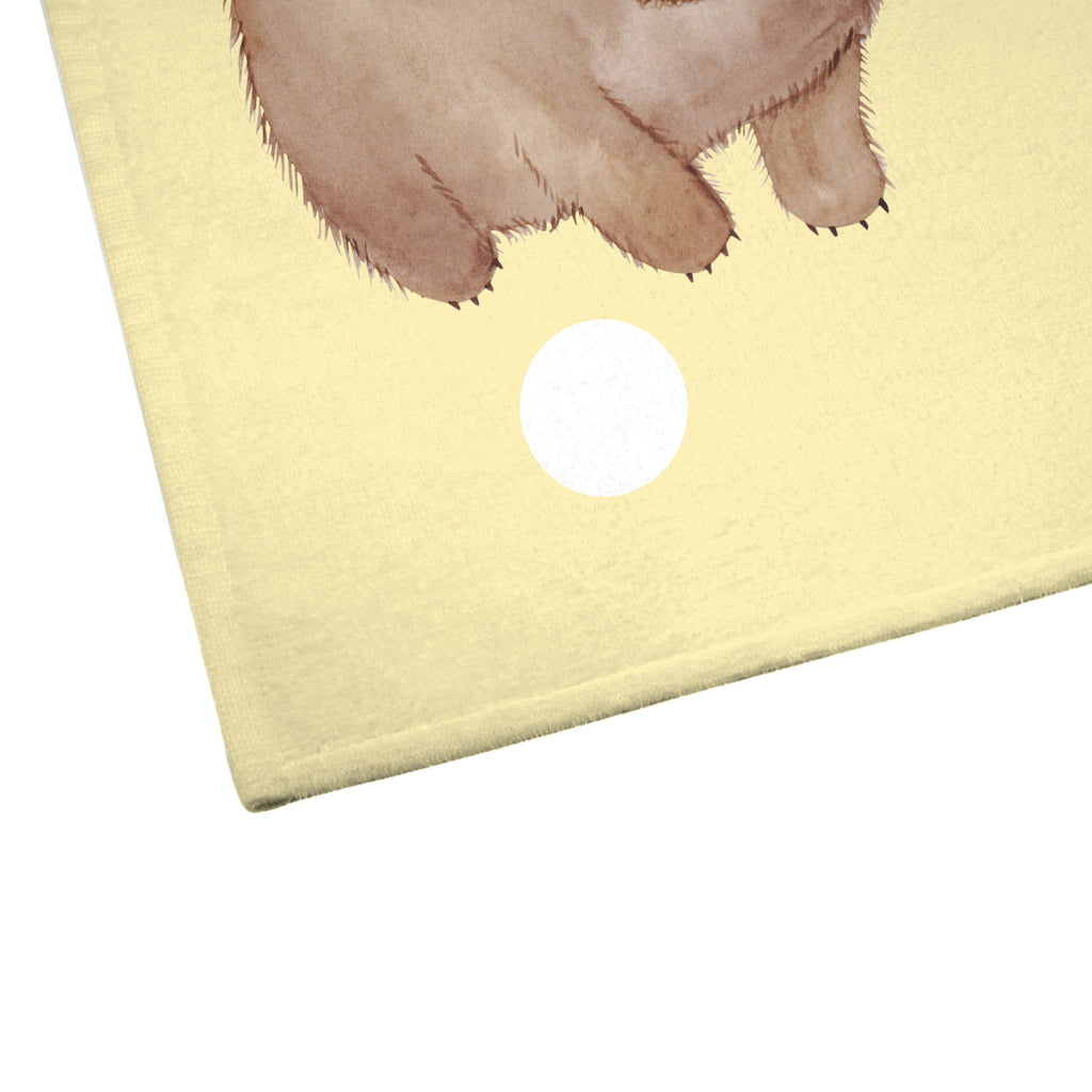 Gäste Handtuch Wombat Gästetuch, Reisehandtuch, Sport Handtuch, Frottier, Kinder Handtuch, süße Tiermotive, gute Laune, lustige Sprüche, Tiere, Wombat, Das Leben ist schön, Motivation, Spruch, Australien