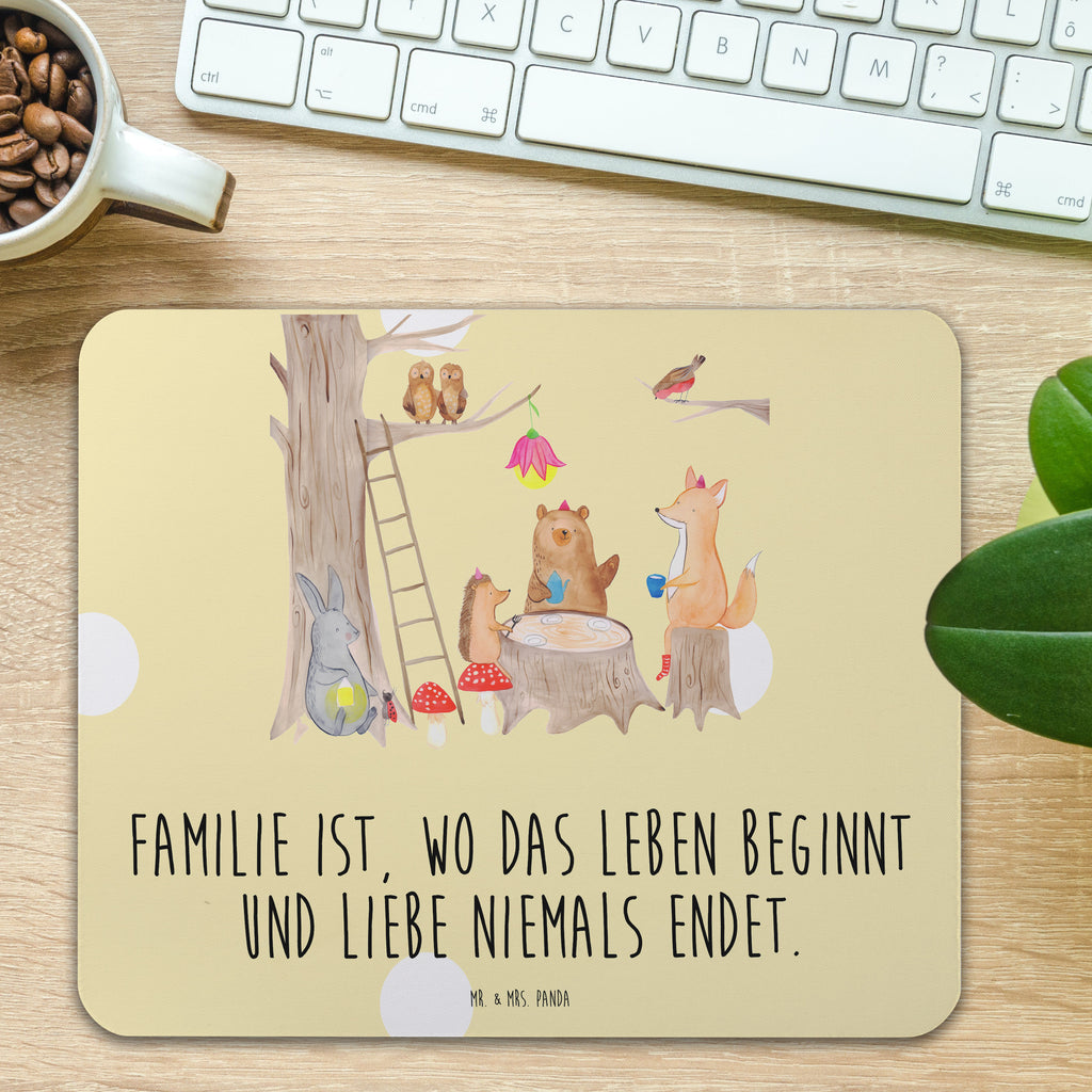 Mauspad Waldtiere Picknick Mousepad, Computer zubehör, Büroausstattung, PC Zubehör, Arbeitszimmer, Mauspad, Einzigartiges Mauspad, Designer Mauspad, Tiermotive, Gute Laune, lustige Sprüche, Tiere, Waldtiere, Picknick, Wald, Fuchs, Hase, Igel, Maus, Eichhörnchen