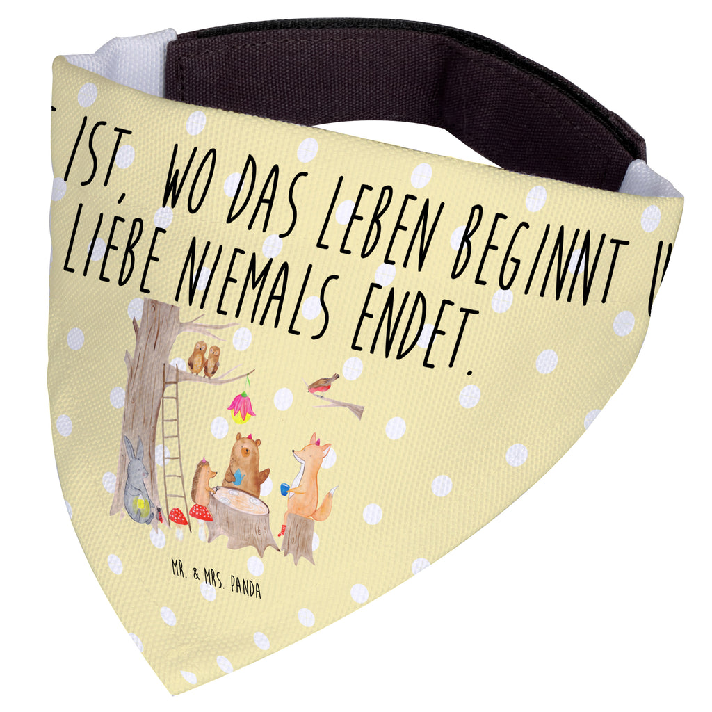 Hundehalstuch L Waldtiere Picknick Hundehalstuch, Halstuch, Hunde, Tuch, groß, große Hunde, Tiermotive, Gute Laune, lustige Sprüche, Tiere, Waldtiere, Picknick, Wald, Fuchs, Hase, Igel, Maus, Eichhörnchen