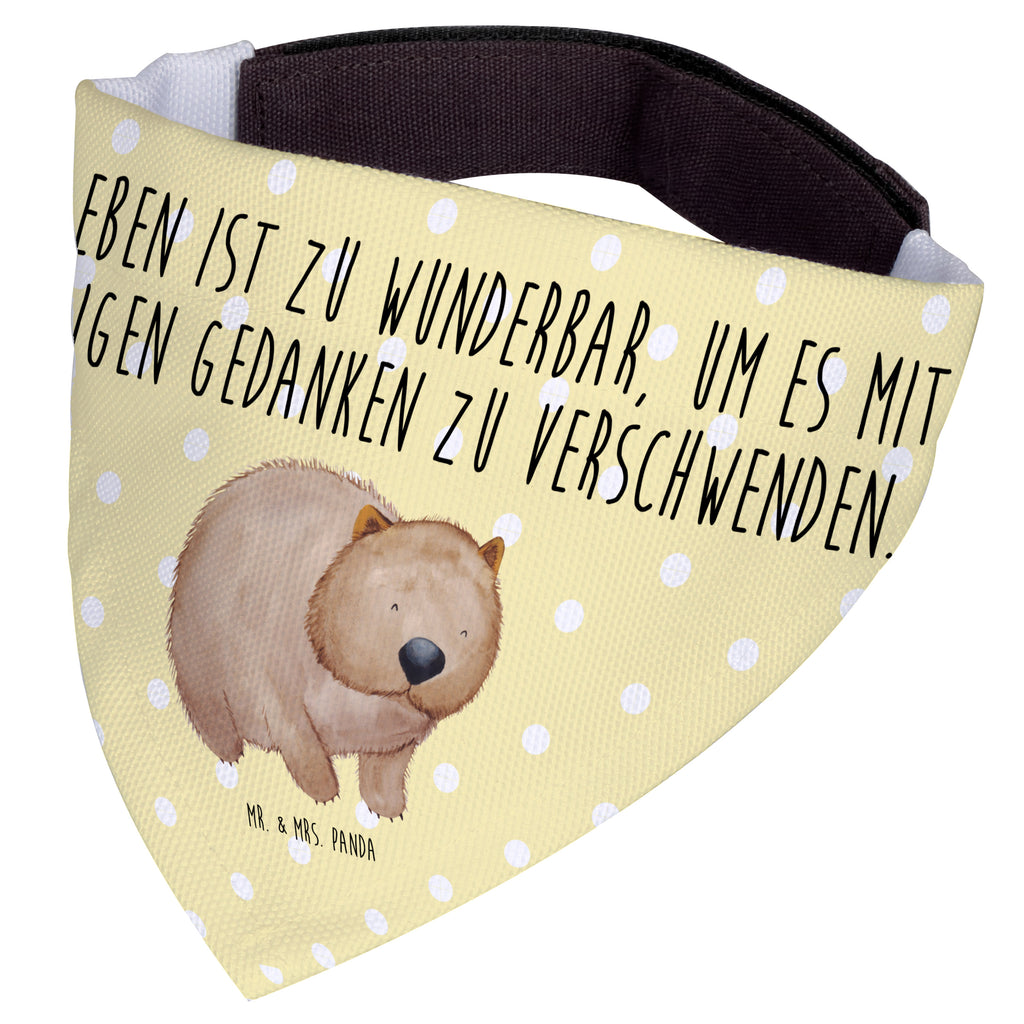 Hundehalstuch L Wombat Hundehalstuch, Halstuch, Hunde, Tuch, groß, große Hunde, Tiermotive, Gute Laune, lustige Sprüche, Tiere, Wombat, Das Leben ist schön, Motivation, Spruch, Australien
