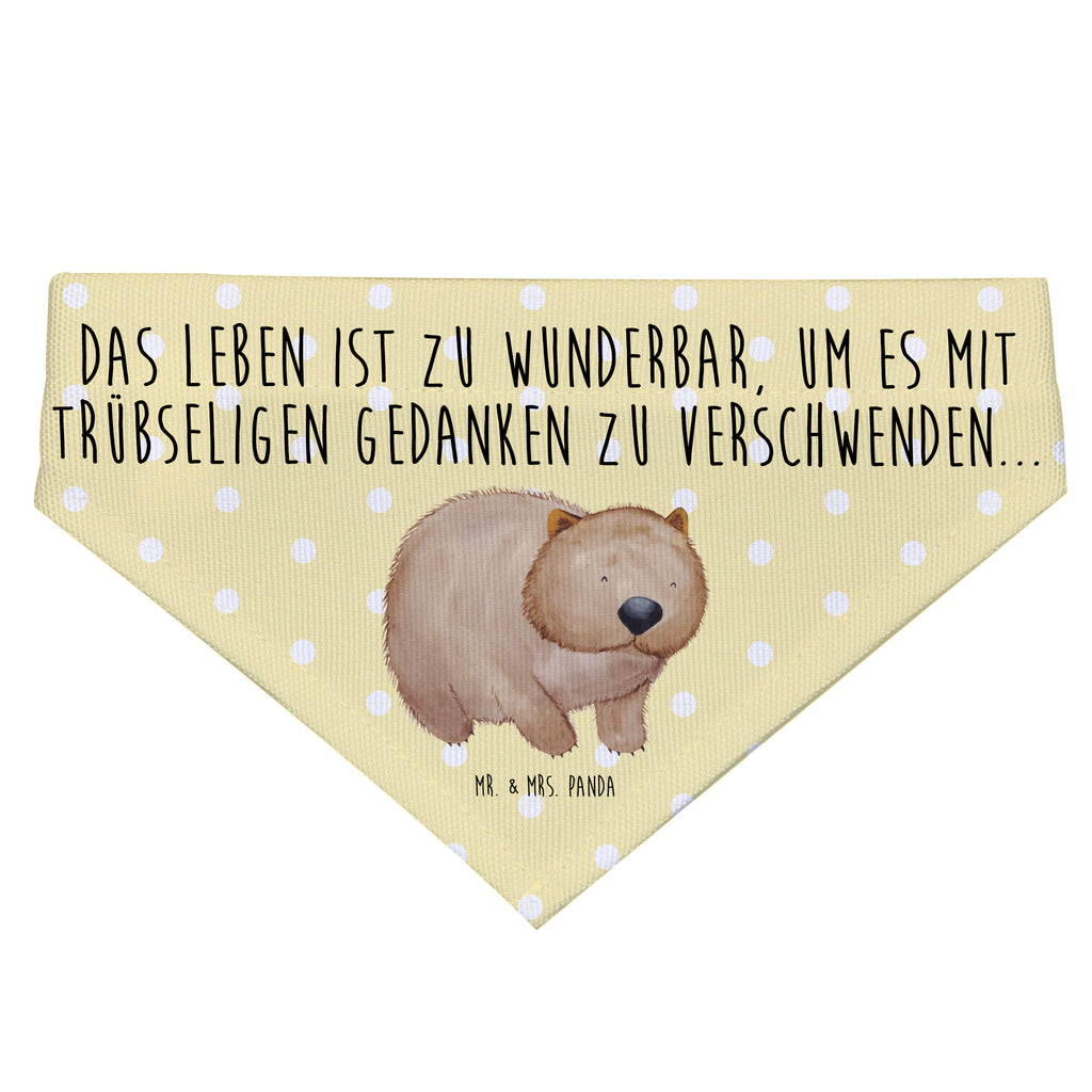 Hundehalstuch L Wombat Hundehalstuch, Halstuch, Hunde, Tuch, groß, große Hunde, Tiermotive, Gute Laune, lustige Sprüche, Tiere, Wombat, Das Leben ist schön, Motivation, Spruch, Australien