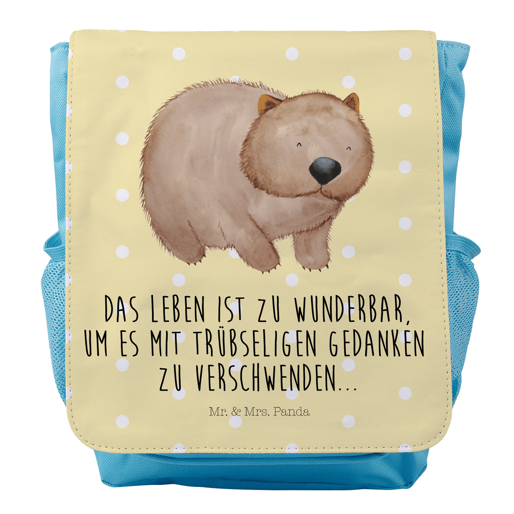 Kinderrucksack Wombat Kids, Rucksack, Kinderrucksack, Kinder Rucksack, Rucksack Kindergröße, Kleiner Rucksack, süße Tiermotive, gute Laune, lustige Sprüche, Tiere, Wombat, Das Leben ist schön, Motivation, Spruch, Australien