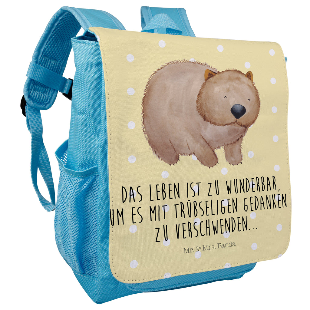 Kinderrucksack Wombat Kids, Rucksack, Kinderrucksack, Kinder Rucksack, Rucksack Kindergröße, Kleiner Rucksack, süße Tiermotive, gute Laune, lustige Sprüche, Tiere, Wombat, Das Leben ist schön, Motivation, Spruch, Australien